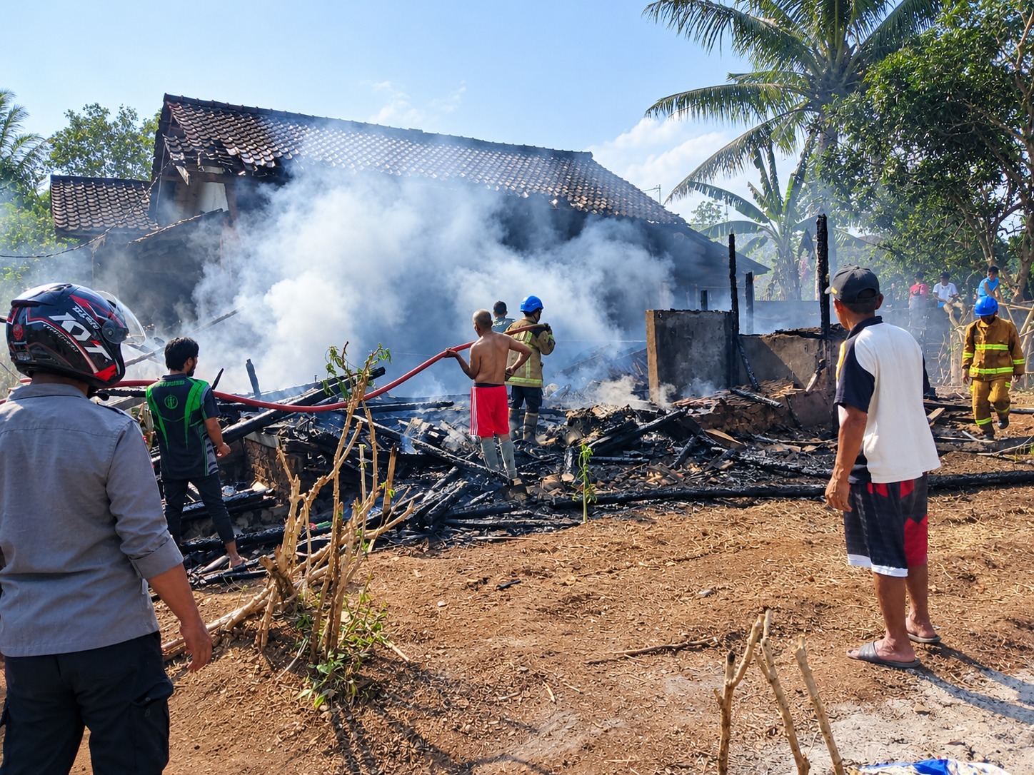 Lupa Mematikan Kompor,  Rumah di Selaawi Garut, Ludes Terbakar 